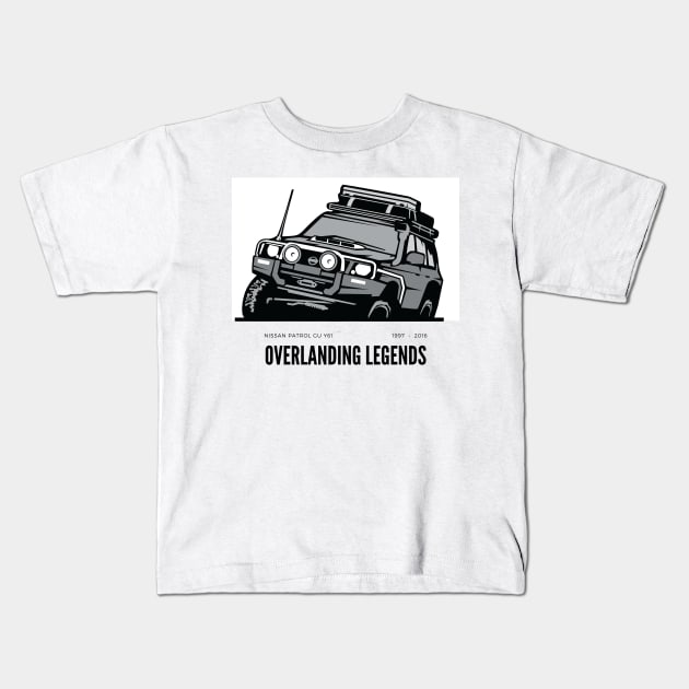 Offroad 4x4 Legends - Nissan Patrol Kids T-Shirt by TheMugzzShop